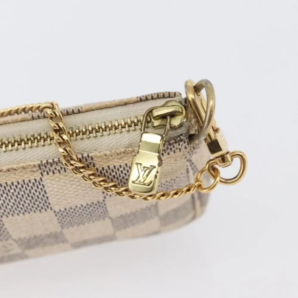 Louis Vuitton Damier Azur Mini Pochette Accessoires Pouch White